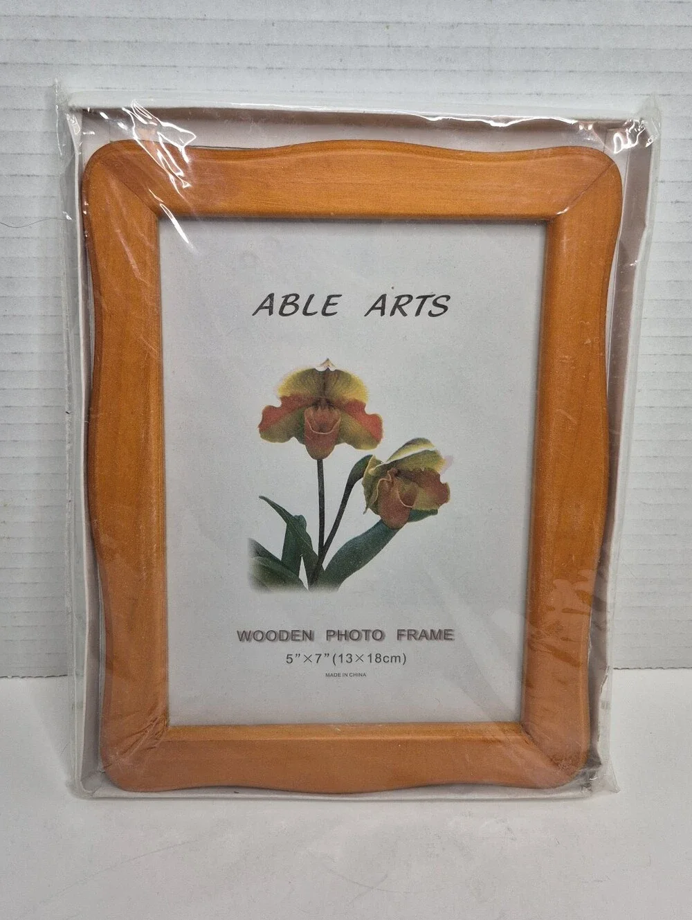 Wooden Photo Frame New Old Stock Sealed 5x7